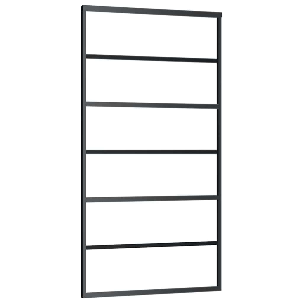 ESG üveg és alumínium tolóajtó fémszerelvény-szettel 102x205 cm 3