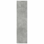 Betonszürke szerelt fa sarokszekrény 33 x 33 x 132 cm 5