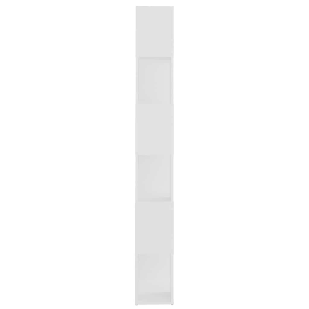 Fehér térelválasztó könyvszekrény 60 x 24 x 186 cm 6