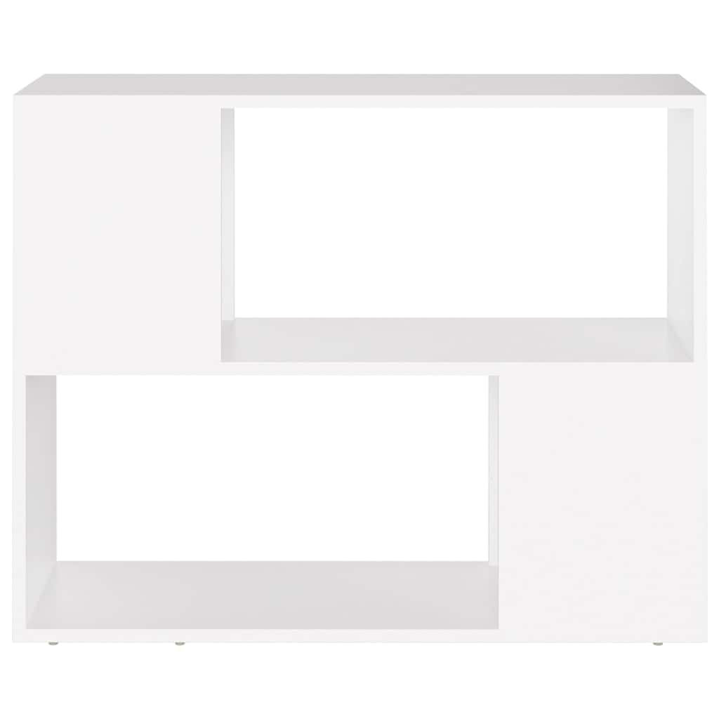 Fehér szerelt fa TV-szekrény 80 x 24 x 63 cm 5
