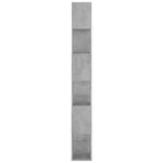 Betonszürke térelválasztó könyvszekrény 80 x 24 x 186 cm 4