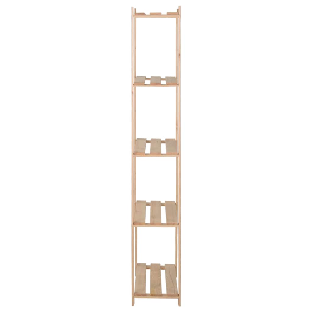 5 szintes tömör fenyőfa tárolóállvány 80 x 28,5 x 170 cm 3