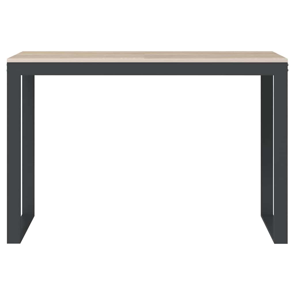 Fekete-tölgyszínű forgácslap számítógépasztal 110 x 60 x 73 cm 3