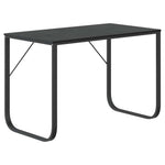 Fekete forgácslap számítógépasztal 110 x 60 x 73 cm 2