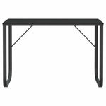 Fekete forgácslap számítógépasztal 110 x 60 x 73 cm 3