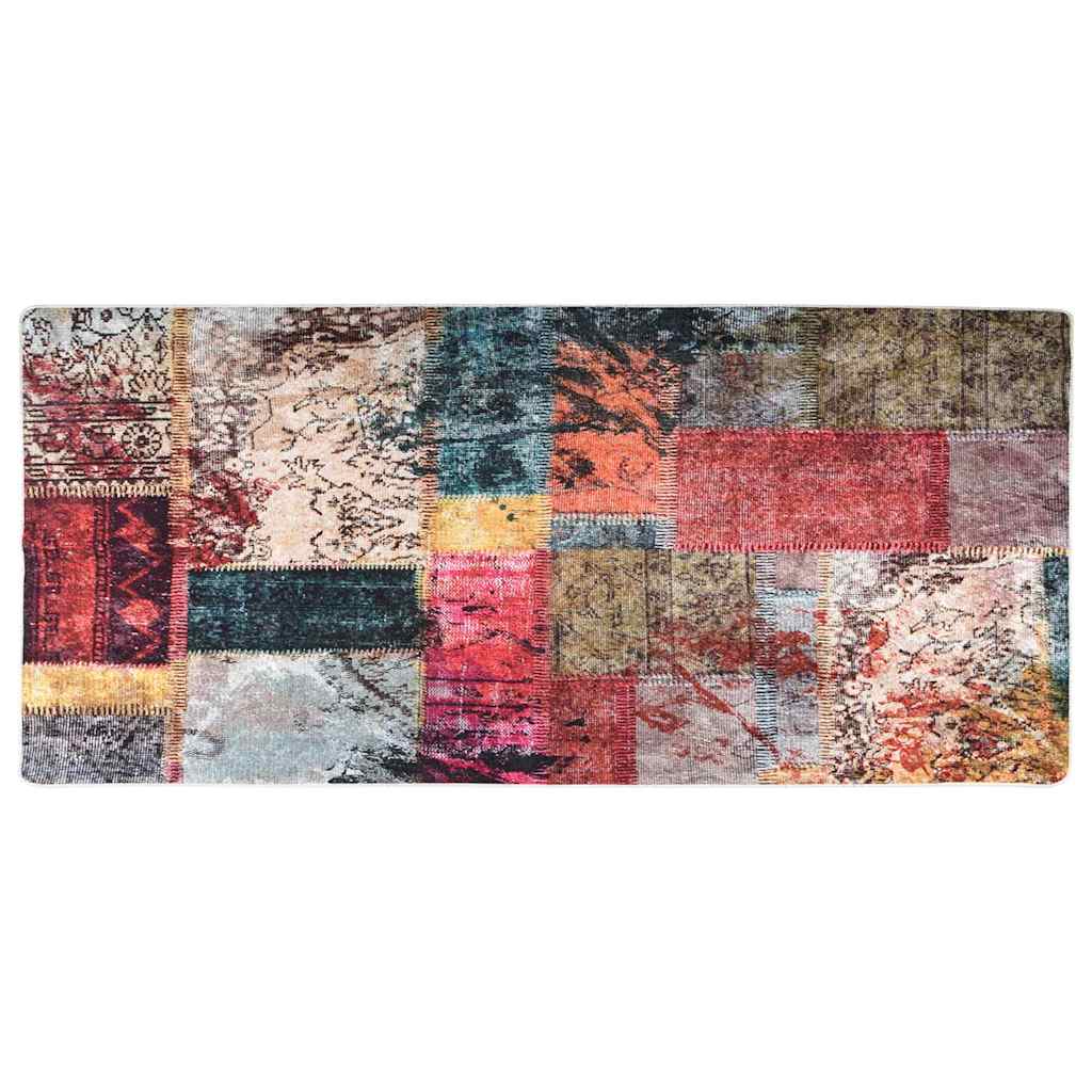 Többszínű foltvarrott mosható szőnyeg 80 x 300 cm 2