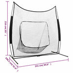 Fém multisport baseball/softball gyakorlóháló 241x106,5x216 cm 7