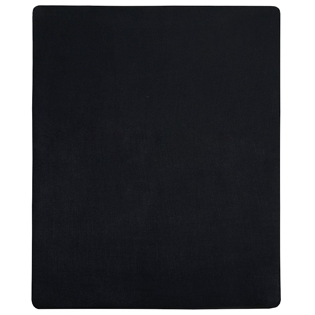2 db fekete pamutdzsörzé gumis lepedő 90 x 200 cm 2
