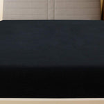 2 db fekete pamutdzsörzé gumis lepedő 90 x 200 cm 3