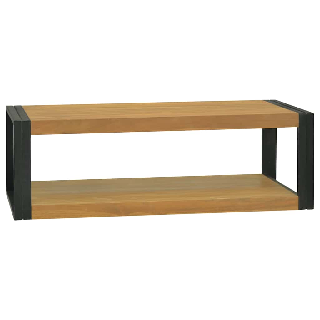 Tömör tíkfa falra szerelhető fürdőszobaszekrény 110x45x35 cm