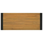 Tömör tíkfa falra szerelhető fürdőszobaszekrény 110x45x35 cm 4