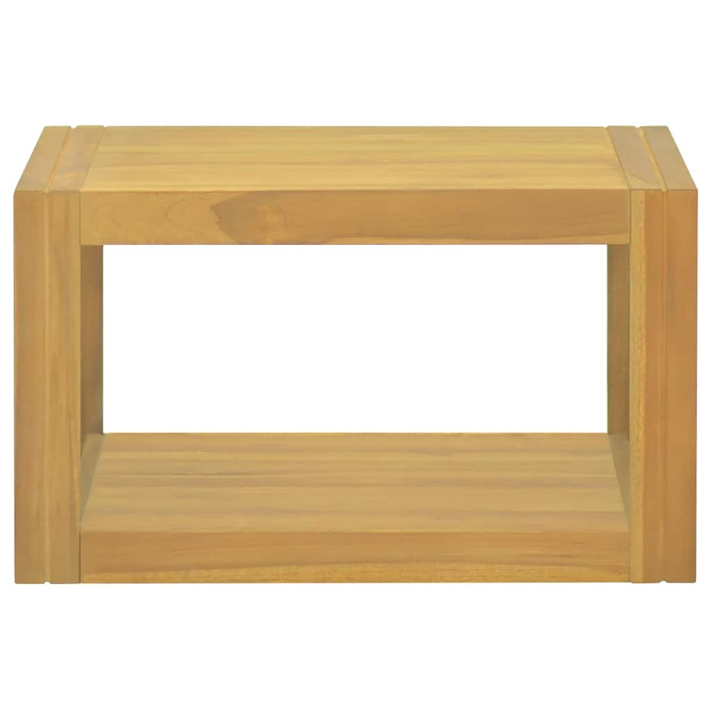 Tömör tíkfa falra szerelhető fürdőszobaszekrény 60 x 45 x 35 cm 2