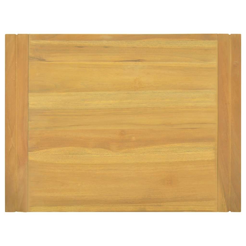 Tömör tíkfa falra szerelhető fürdőszobaszekrény 60 x 45 x 35 cm 4
