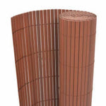 Barna kétoldalas kerti kerítés 110 x 300 cm 2