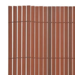 Barna kétoldalas kerti kerítés 110 x 300 cm 5