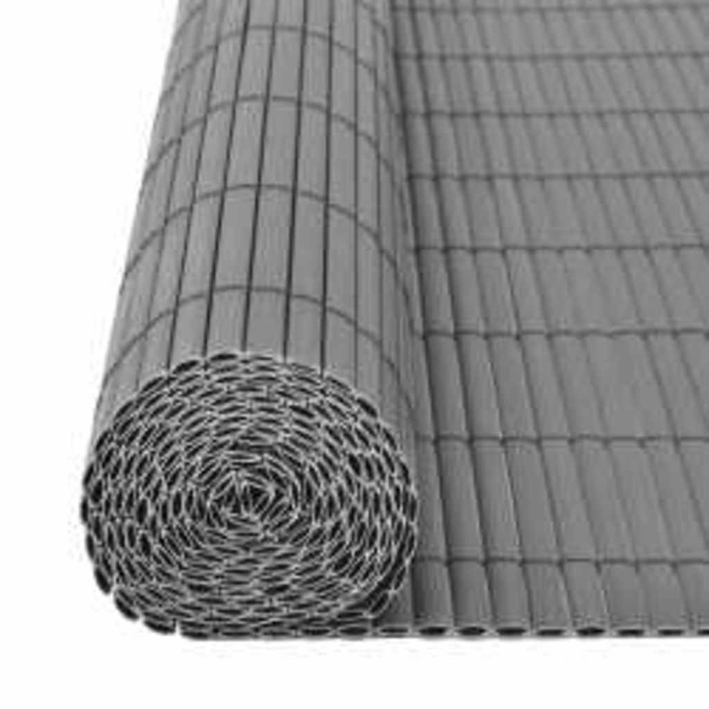 Szürke kétoldalas kerti kerítés 110 x 500 cm 4
