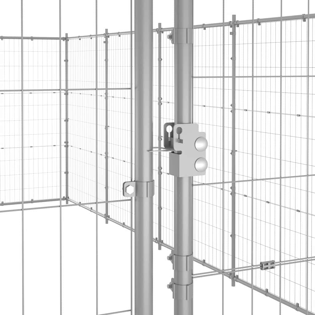 Kültéri horganyozott acél kutyakennel 65,34 m² 5