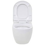 Fekete falra szerelhető kerámia WC rejtett magas tartállyal 5