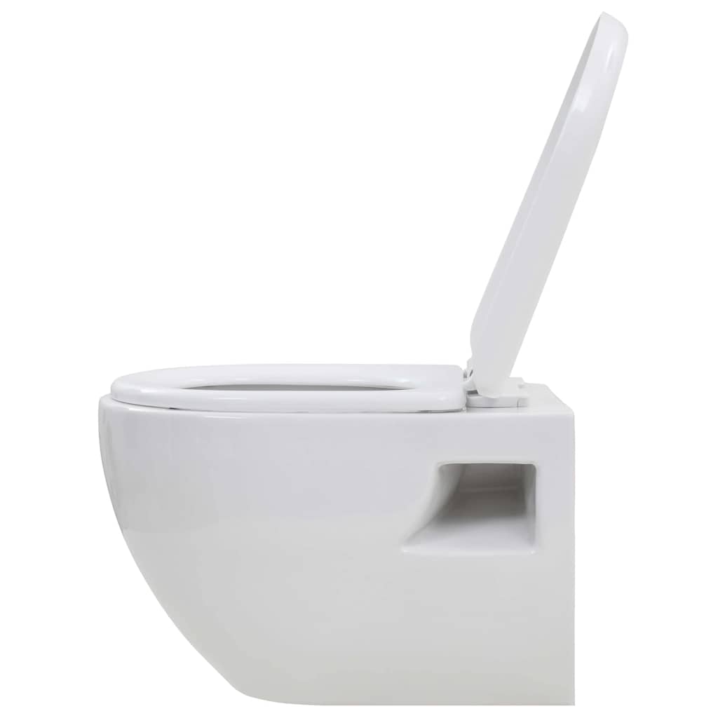 Fekete falra szerelhető kerámia WC rejtett magas tartállyal 7