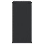 Fekete polyrattan kerti párnatartó doboz 100 x 49 x 103,5 cm 5