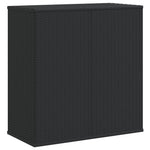 Fekete polyrattan kerti párnatartó doboz 100 x 49 x 103,5 cm 6
