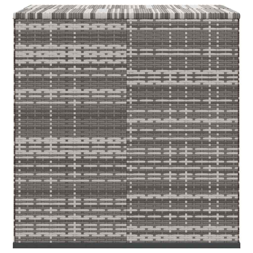 Szürke polyrattan kerti párnatartó doboz 100 x 97,5 x 104 cm 3