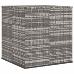 Szürke polyrattan kerti párnatartó doboz 100 x 97,5 x 104 cm 6