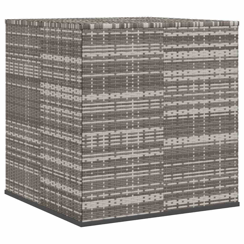 Szürke polyrattan kerti párnatartó doboz 100 x 97,5 x 104 cm 6
