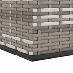 Szürke polyrattan kerti párnatartó doboz 100 x 97,5 x 104 cm 7