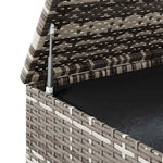Szürke polyrattan kerti párnatartó doboz 100 x 97,5 x 104 cm 8