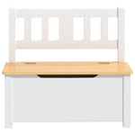 Fehér-bézs MDF gyermek tárolópad 60 x 30 x 55 cm 3