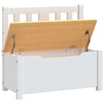 Fehér-bézs MDF gyermek tárolópad 60 x 30 x 55 cm 6