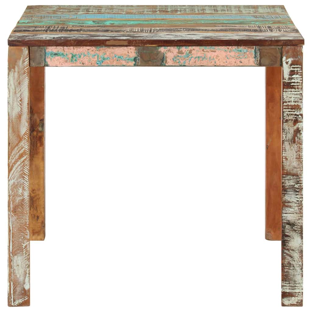 Tömör újrahasznosított fa étkezőasztal 82 x 80 x 76 cm 2
