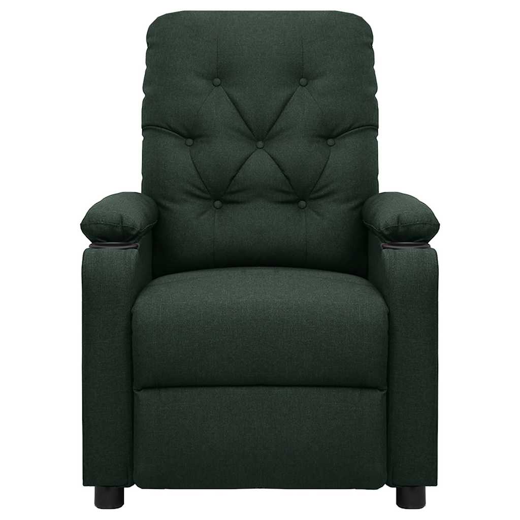 Sötétzöld szövet masszázsfotel 3