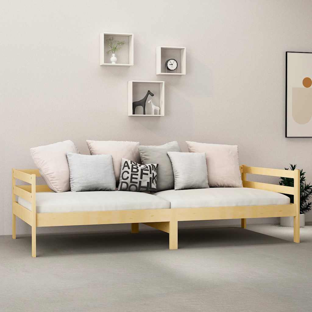 Tömör fenyőfa dívány matraccal 90 x 200 cm 3