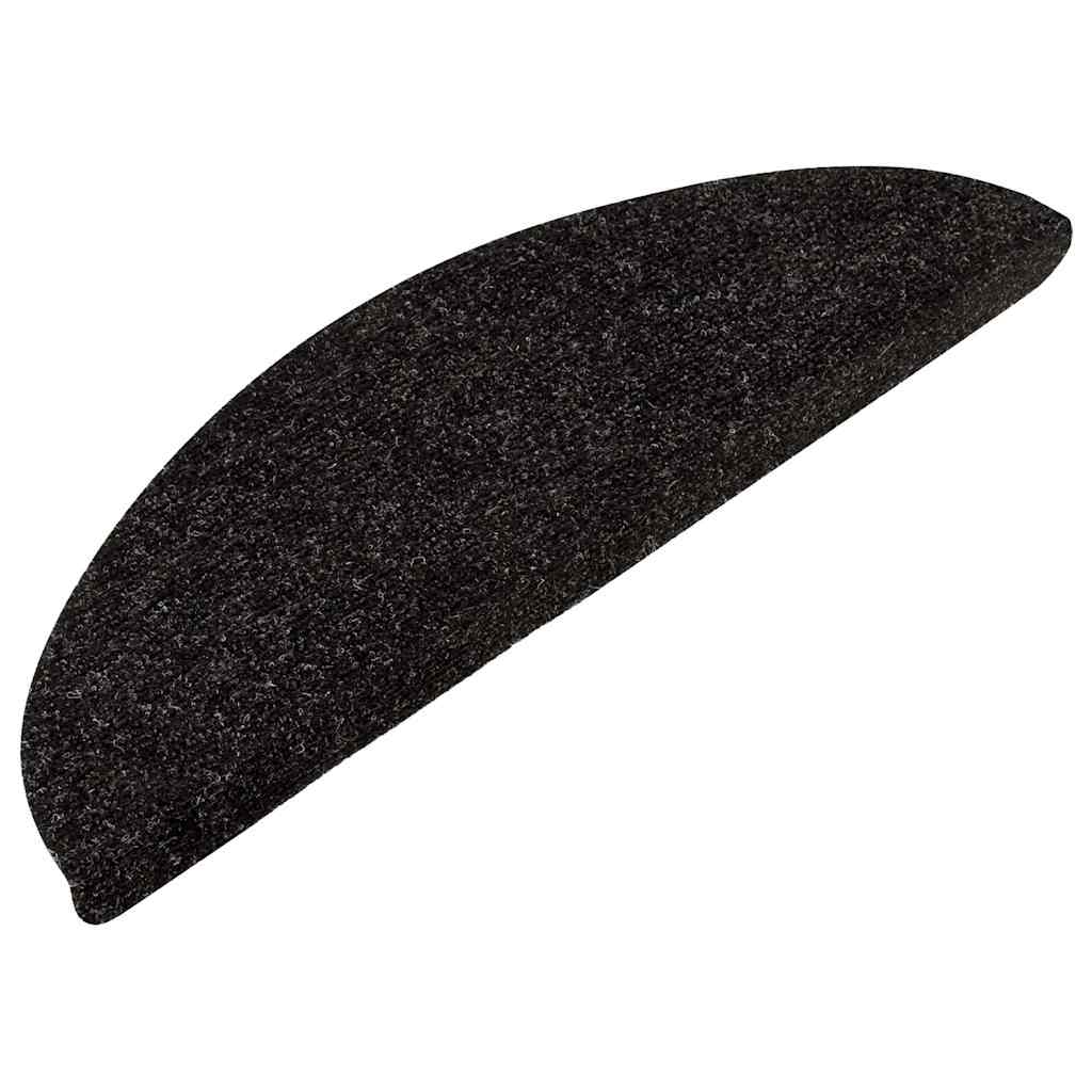 15 db antracitszürke lépcsőszőnyeg 56x17x3 cm 3