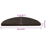 15 db antracitszürke lépcsőszőnyeg 56x17x3 cm 9