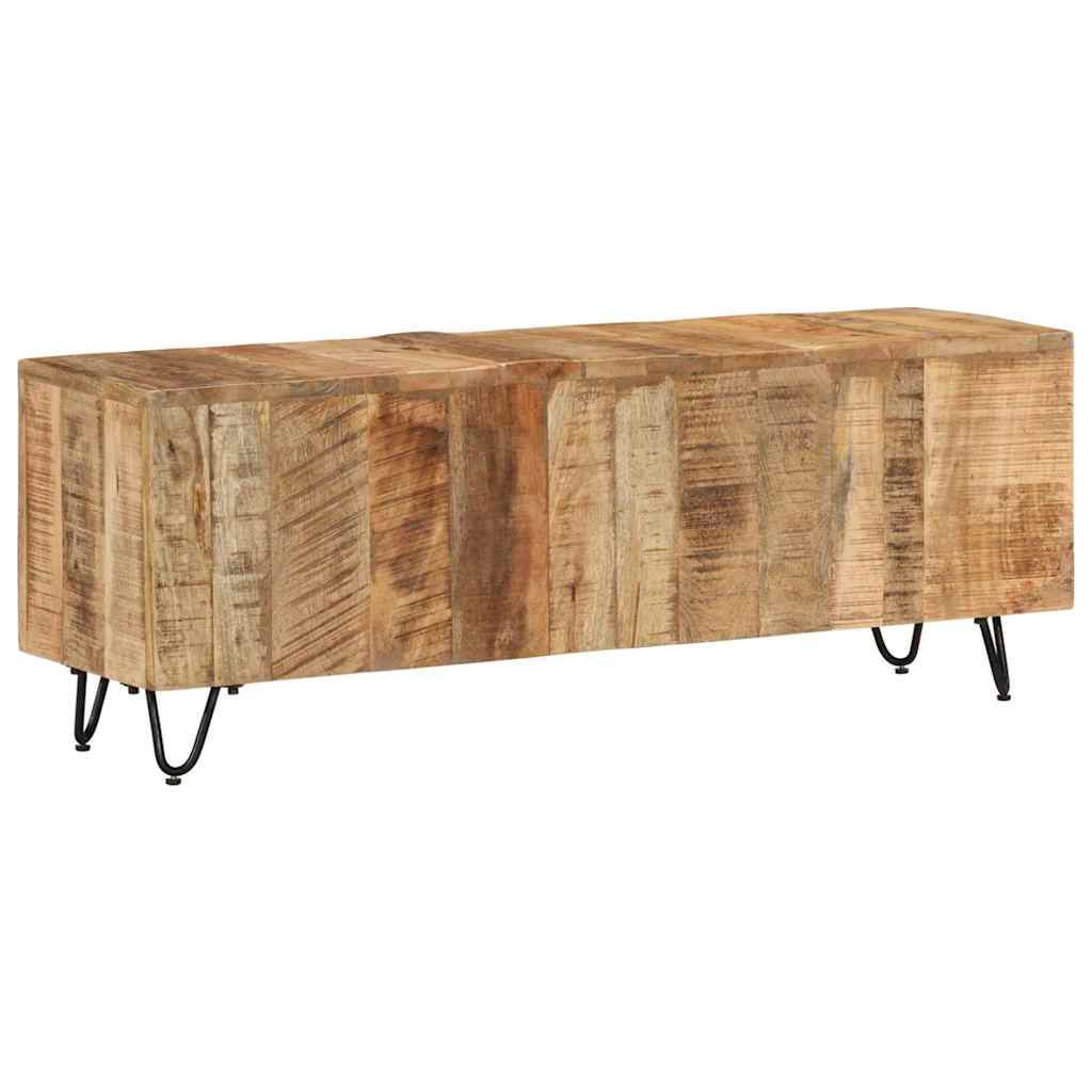 Tömör mangófa TV-szekrény 110 x 30 x 40 cm 11