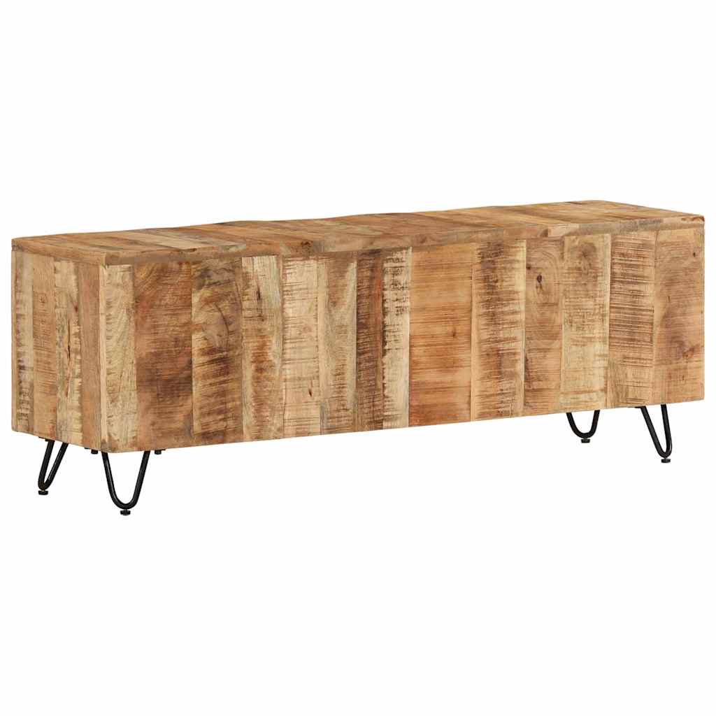 Tömör mangófa TV-szekrény 110 x 30 x 40 cm 9