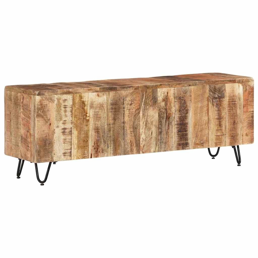 Tömör mangófa TV-szekrény 110 x 30 x 40 cm 10