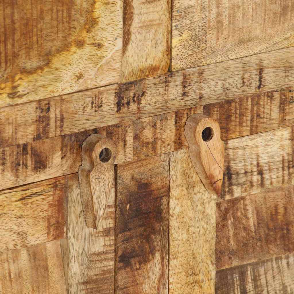 Tömör mangófa tálalószekrény 110 x 30 x 65 cm 7