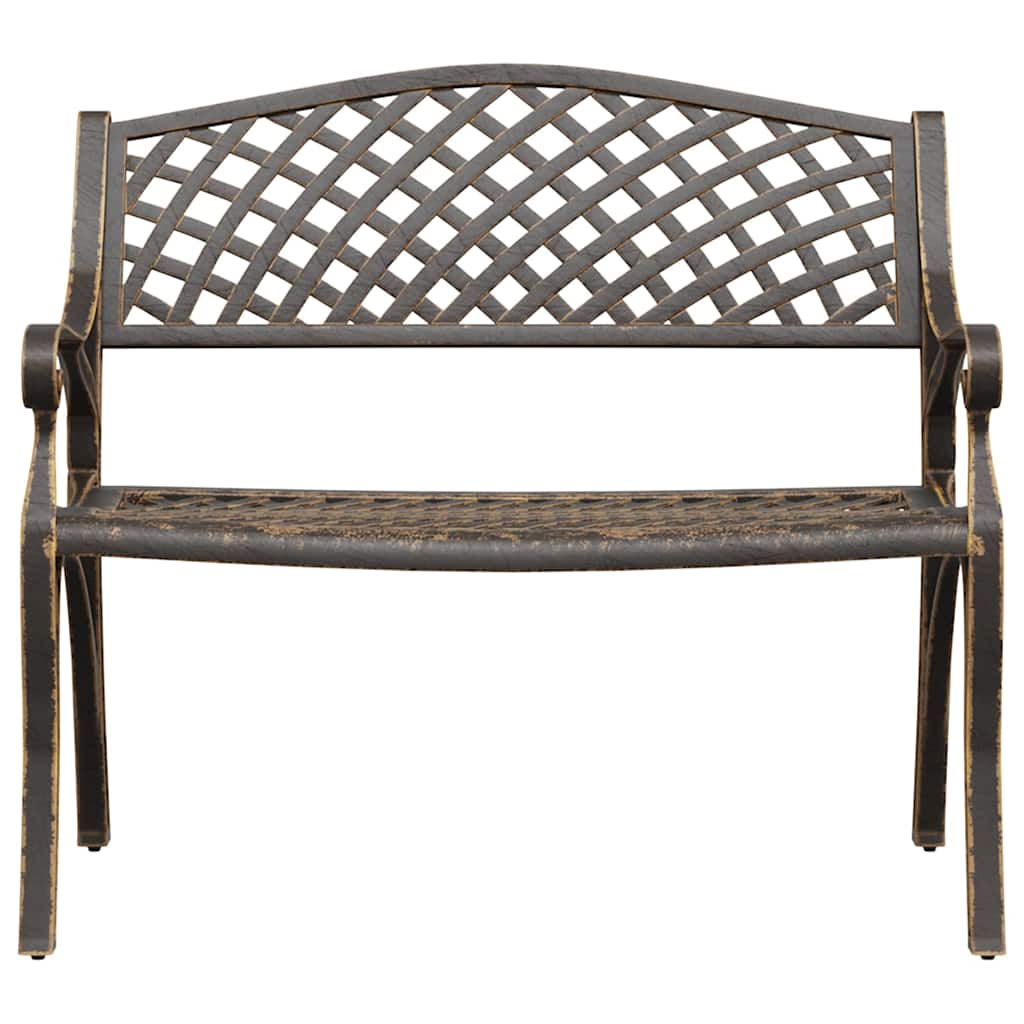 Bronzszínű öntött alumínium kerti pad 102 cm 3