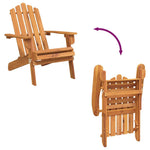 Tömör akácfa kerti adirondack szék 7
