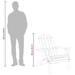 Tömör akácfa kerti adirondack szék 10