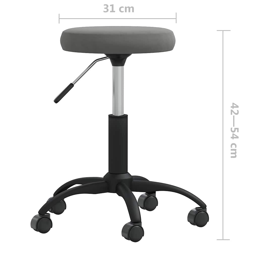 Sötétszürke bársony étkezőszék 6