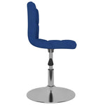 6 db kék szövetborítású forgó étkezőszék 3