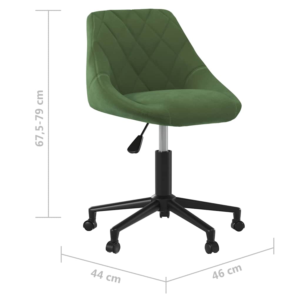Sötétzöld bársony forgó étkezőszék 7