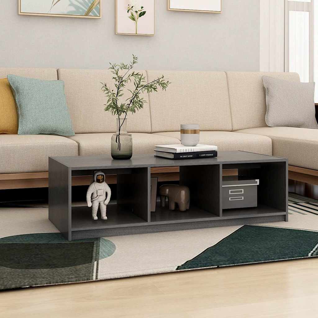 Tömör fenyőfa dohányzóasztal 110 x 50 x 34 cm 3