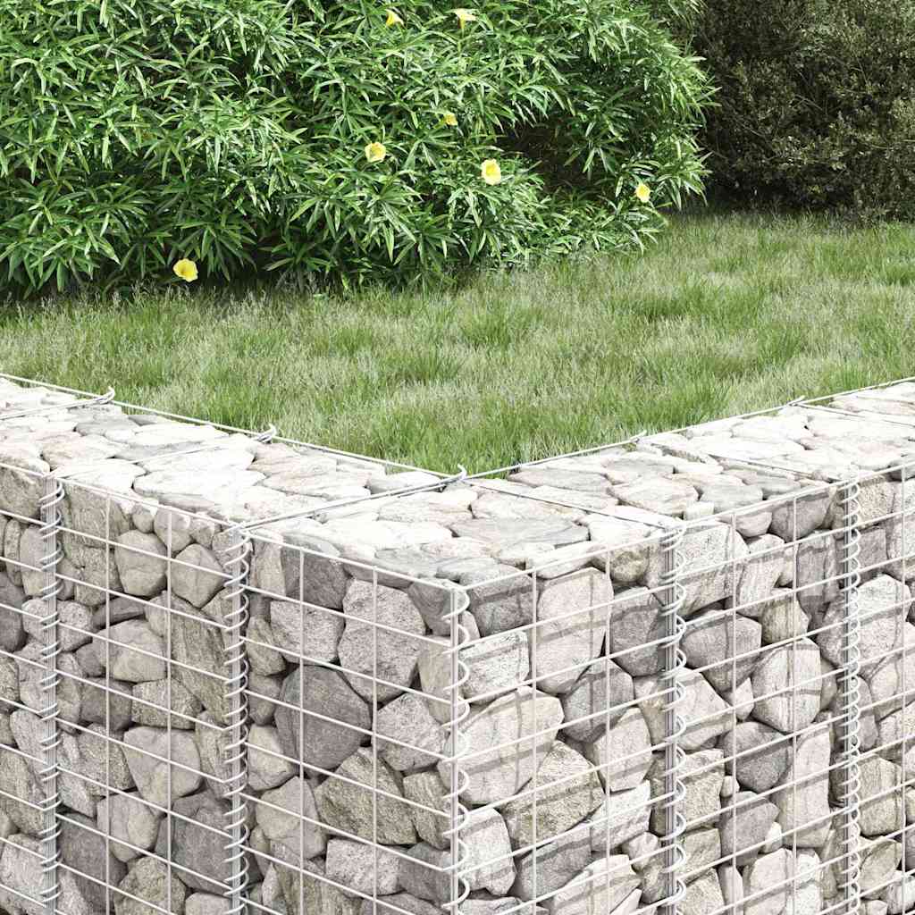 3 db vas gabion magaságyás 30 x 30 x 200 cm 4