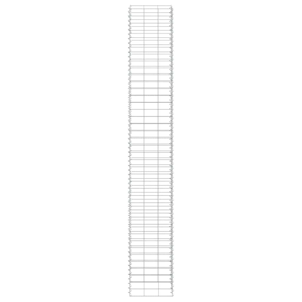 3 db vas gabion magaságyás 30 x 30 x 200 cm 7